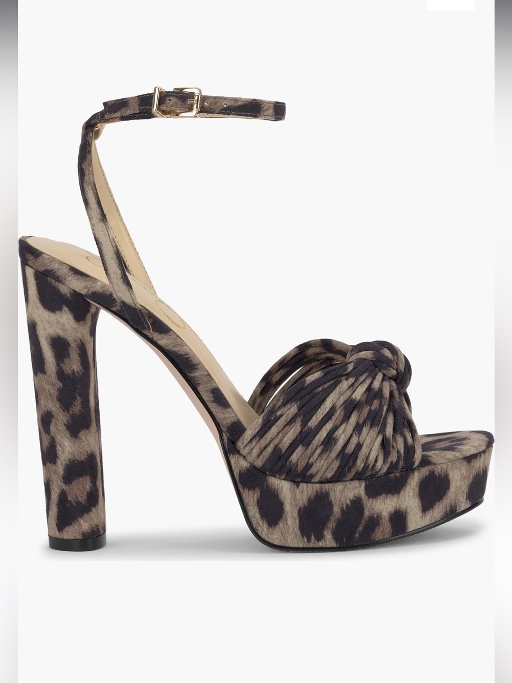 Leopard-Print Platform Sandal